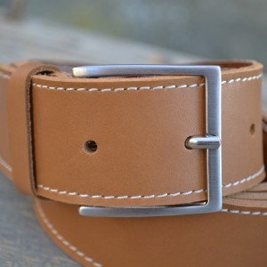 CEINTURE CUIR CAMEL | La jean